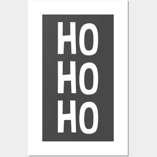 HoHoHo (white) Posters and Art